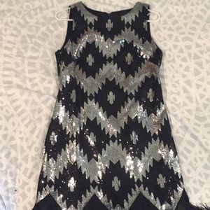 Sequence flapper inspired dress